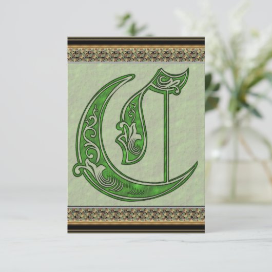 Lettre C Invitation (Debout devant)