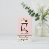 Lettre C Monogramme Dessert Boulangerie Cartes de  (Debout devant)