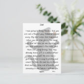 Lettre carte postale (Debout devant)