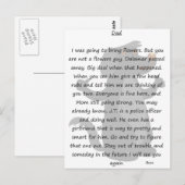 Lettre carte postale (Devant / Derrière)