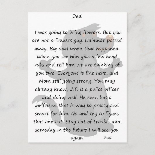 Lettre carte postale (Devant)