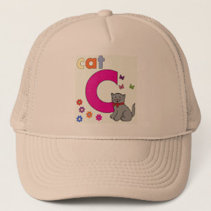 Lettre cat C Casquette