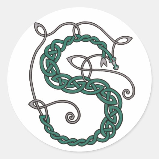 LETTRE celtique S Stickers (Devant)