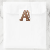Lettre chocolat A autocollants (Sac)