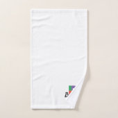 Lettre classique B couleur monogrammed (Serviette à main)