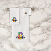 Lettre classique B couleur monogrammed