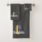 Lettre classique C couleur monogrammed gris (En situation)