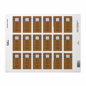 LETTRE Classique G Monogramme Étiquettes de adress (Feuille entière)