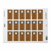 Lettre Classique P Monogramme Étiquettes de adress (Feuille entière)