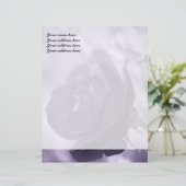 Lettre Conception de papier à en-tête Rose Pourpre (Debout devant)
