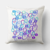 Lettre Confettis "O" Coussin à Jeter (Recto)