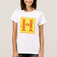 Lettre cool "H" (personnalisée)   T-shirt