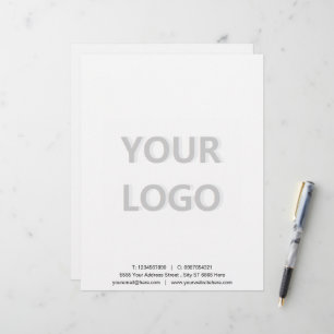 Lettre Créez votre modèle de papier à en-tête commercial 