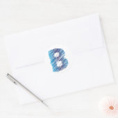 Lettre croisée B Stickers (Enveloppe)