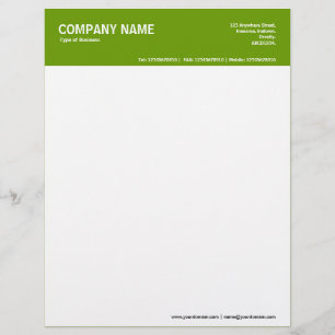 Lettre Customisable En-tête de couleur 2in - Vert 669900