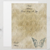 Lettre Customisée En-tête de lettre-Ange (Devant / Derrière)