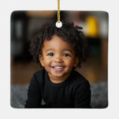 Lettre D Élégant Monogramme Ornement de Noël (Dos)