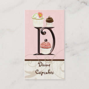 Lettre D Monogramme Dessert Boulangerie Cartes de 