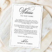 Lettre d'accueil classique simple et carte d'itiné