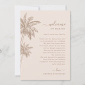 LETTRE D'ACCUEIL DE MARIAGE DE BOho Beach Carte It (Devant)