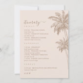 LETTRE D'ACCUEIL DE MARIAGE DE BOho Beach Carte It (Dos)