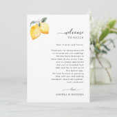 LETTRE D'ACCUEIL Mariage DE LÈMES D'Italie Carte I (Debout devant)