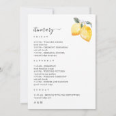 LETTRE D'ACCUEIL Mariage DE LÈMES D'Italie Carte I (Dos)