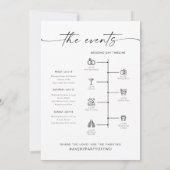 LETTRE D'ACCUEIL MINIMALE BLAIR Carte Timeline (Dos)