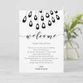 Lettre d'accueil Peacock Stylisée et carte d'ident (Debout devant)