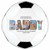 LETTRE DADDY découpe photo Collage texte personnal (Devant)