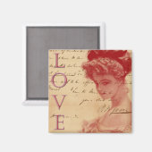 Lettre d'amour antique Magnet (Recto/Verso)