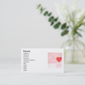 Lettre d'amour Carte de visite (Debout devant)