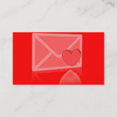 Lettre d'amour Carte de visite (Dos)