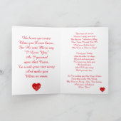 Lettre d'amour Christian Valentine Carte de vacanc (Intérieur)