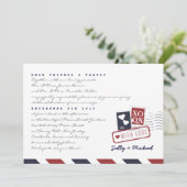 Lettre d'amour d'Airmail Invitation de note person (Debout devant)