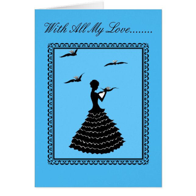 Lettre d'amour de la carte Doves (Devant)