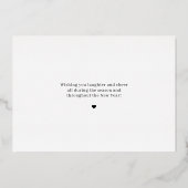 Lettre d'amour Foil Carte de Noël (Verso)