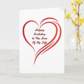 LETTRE D'AMOUR SUR LA CARTE "TON ANNIVERSAIRE" (Fleur jaune)