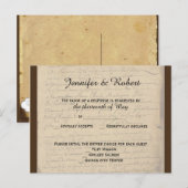 Lettre d'amour vintage Fleur de Lis Carte postale (Devant / Derrière)