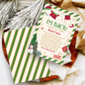 Lettre d'arrivée de l'elfe de Noël Carte de lettre