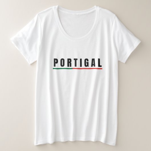 LETTRE D'Art Simple Moderne Portugal Drapeau Souve (Design devant)