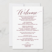 Lettre de bienvenue au programme de mariage en écr (Devant)