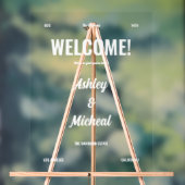 Lettre de Bienvenue de Mariage de Style Minimal Ré (Neutre)