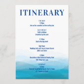 Lettre de bienvenue du Mariage Ocean Wave et carte (Dos)