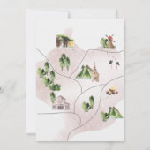 Lettre de bienvenue et carte en calligraphie fanta (Dos)