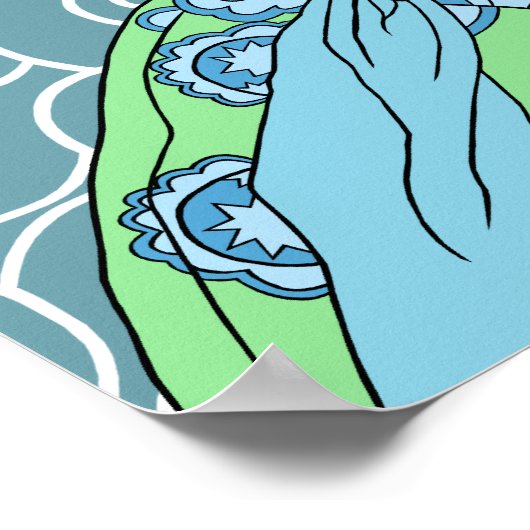 Lettre de Clarice - Art Déco Mode Design (Coin)