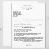 Lettre De Couverture Simple Pour Modèle Emploi (Devant / Derrière)