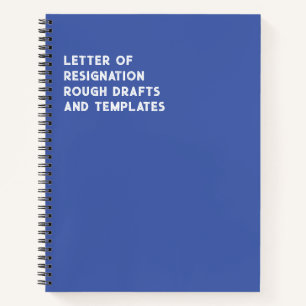 Lettre De Démission (Drôle) Carnet