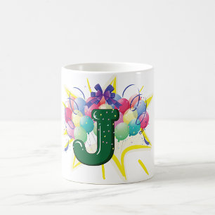 Lettre de fête J Mug