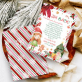 Lettre de fille pour Noël - Carte de l'elfe